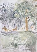 Berthe Morisot Carriage France oil painting artist
